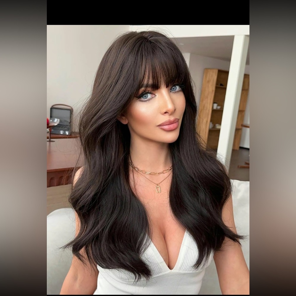 COPY - 24 inches black long curly wig synthetic